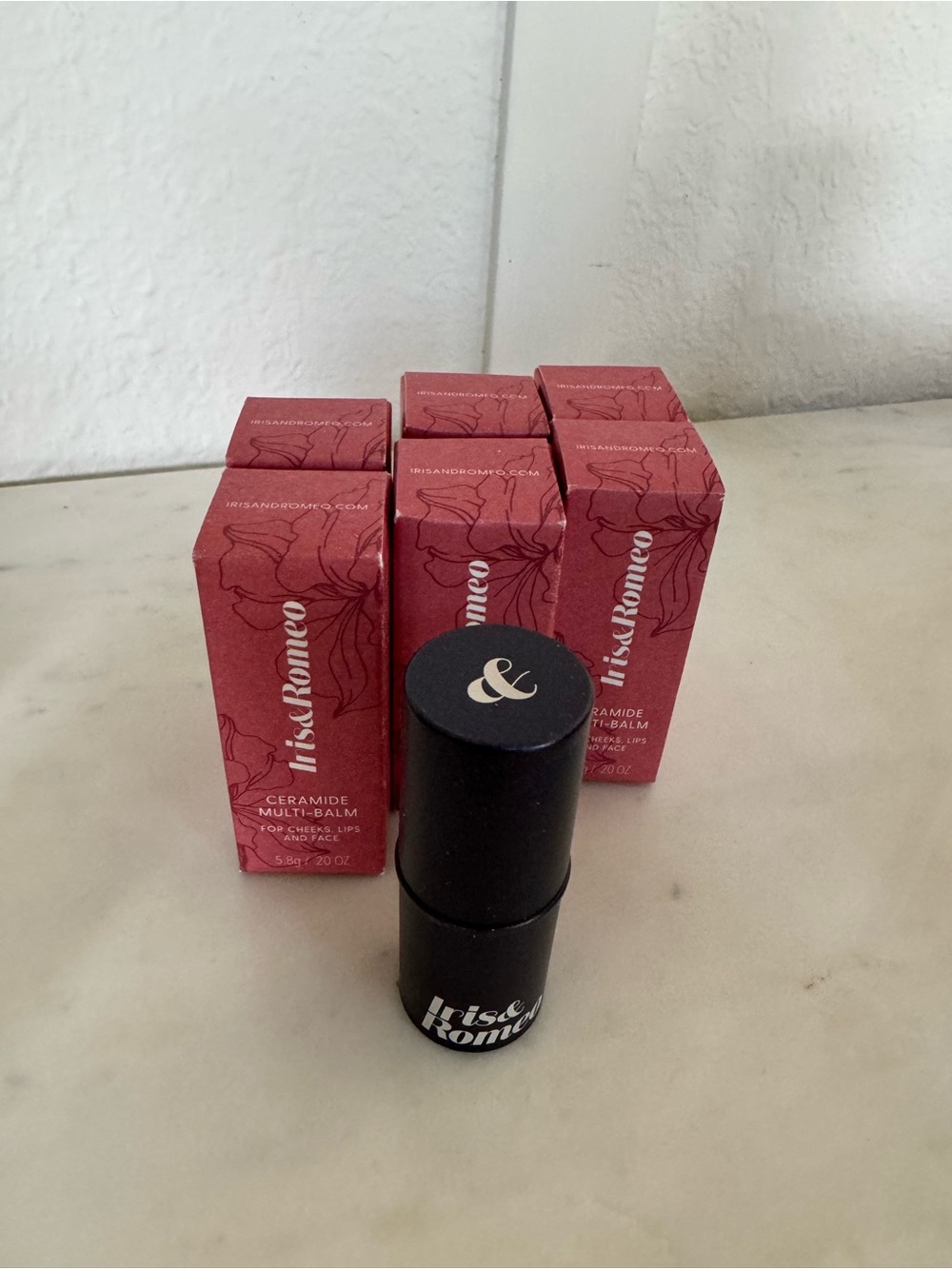 NIB Iris & Romeo Ceramide Multi-Balm in Peach/Pink